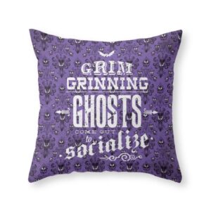 t&h xhome sea girl soft haunted halloween mansion - grim grinning ghosts throw pillow indoor cover pillow case for your home(20in x 20in)
