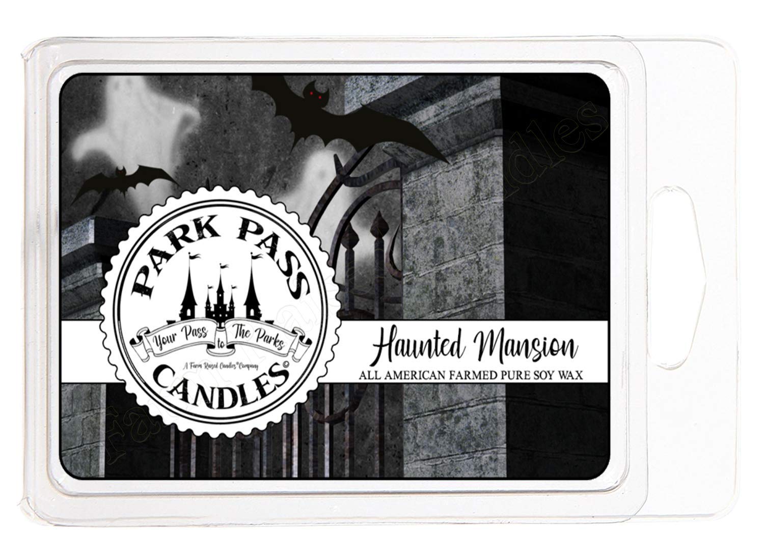 Haunted Mansion - All-Natural American Farmed Soy Warmer Wax Melts Hand-Crafted. Disney Theme Park Pass Inspired Fragrance Oils.