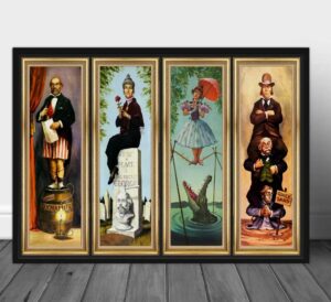 retro metal tin sign 8 x 12 inches haunted mansion stretching room poster vintage haunted mansion poster stretching room wall art print haunted mansion wall art poster rustic decor funny room decor