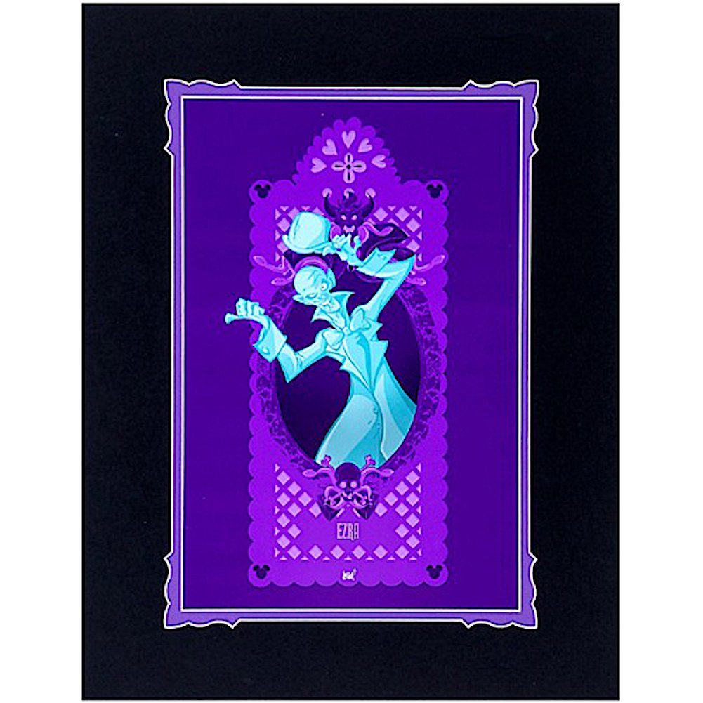 Disney Haunted Mansion Print - Ghost Ezra By Francisco Herrera Wonderground Gallery