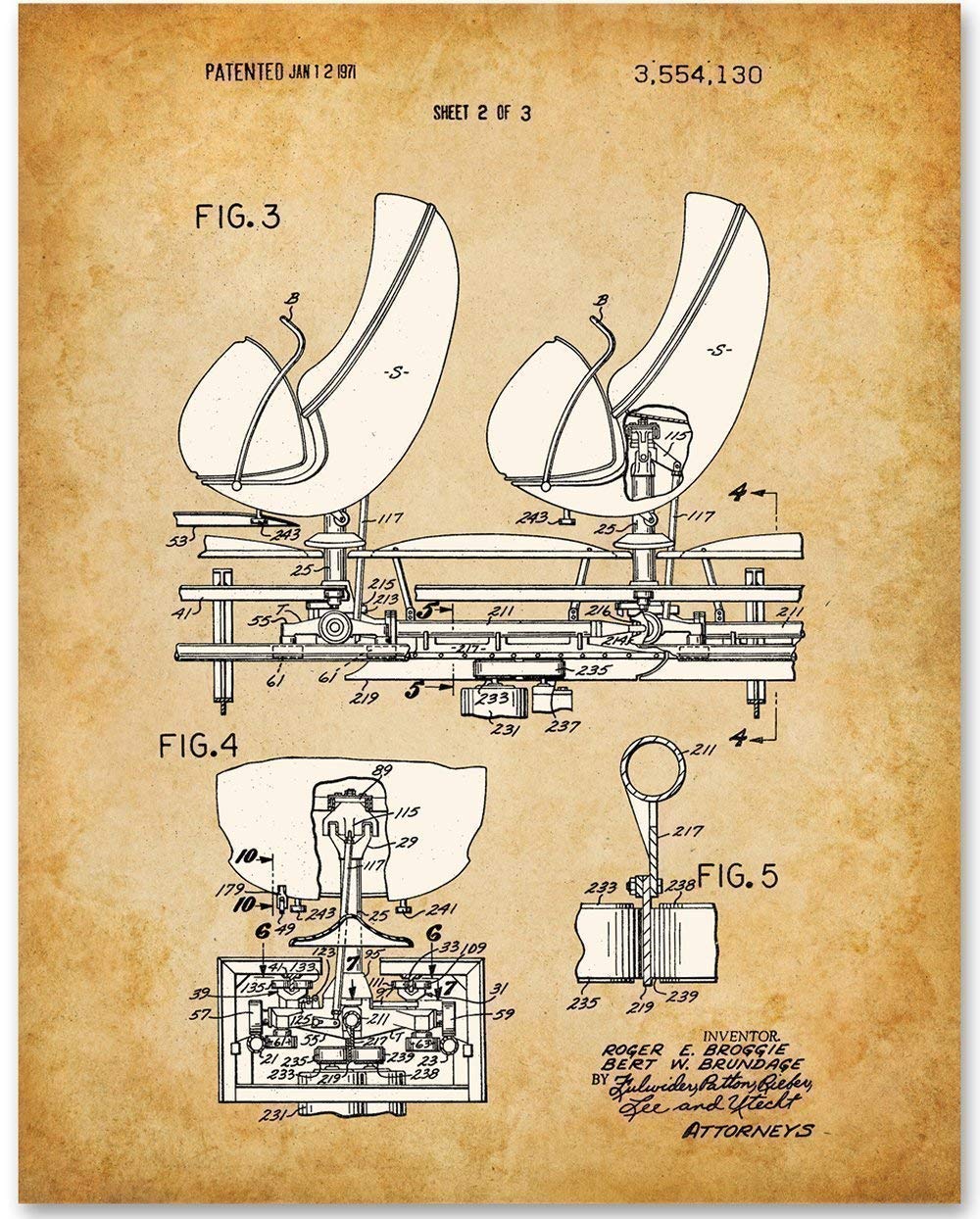 Disney Haunted Mansion Doombuggy Omnimover Patent - Great Home and Kids Room Decor, Amusement Ride Bedroom Display, Classic Gift for Children and Disney Fans,11x14 Unframed Patent Print Poster