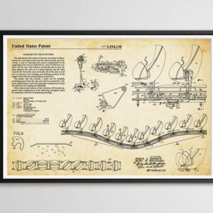 Vintage Omnimover (Haunted Mansion & Spaceship Earth) Patent Art POSTER! (up to 24" x 36") - Disneyland - Disney - Epcot - Theme Parks