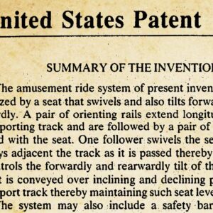 Vintage Omnimover (Haunted Mansion & Spaceship Earth) Patent Art POSTER! (up to 24" x 36") - Disneyland - Disney - Epcot - Theme Parks