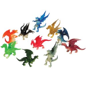 u.s. toy assorted color and design mini dragon action figures (12), 36 months - 10 years