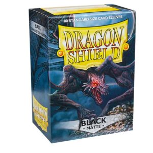 Dragon Shield Matte Black 100 Protective Sleeves