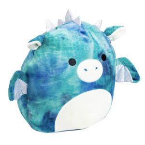 Squishmallows 14" Large Dominic The Blue Dragon - Officially Licensed Kellytoy Plush - Collectible Soft & Squishy Dragon Stuffed Animal Toy - Add to Your Squad - Gift for Kids, Girls & Boys - 14 Inch