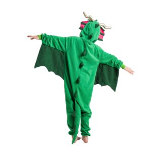 Spooktacular Creations Unisex Child Pajama Plush jumpsuit One Piece Dragon Animal Costume (8-10yr)