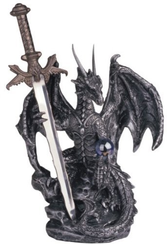 George S. Chen Imports SS-G-71329 Dragon Sword Collectible Fantasy Decoration Figurine