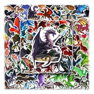 100Pcs Dragons Stickers for Laptops,Cartoon Pterosaur Vinyl Sticker for Kids Teens Adults,Cute Western Dragon House Waterproof Gift Sticker for Water Bottle Skateboard Phone Guitar Decals