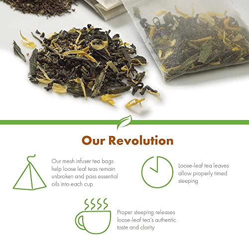 Revolution Tea - Dragon Eye Oolong Tea | Premium Full Leaf Infuser Teabags (20 Bags)