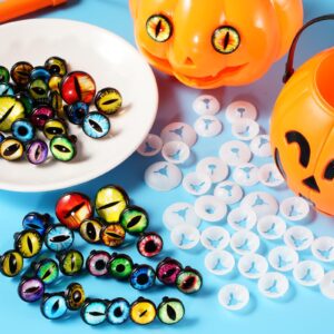 MUCUNNIA 50pcs 16mm Safety Eyes for Amigurumi with Washer Dragon Safety Eyes Crochet Doll Cat Safety Eyes for Stuffed Animals Eyes for Clay Halloween DecorationsToy Craft Crochet Toy