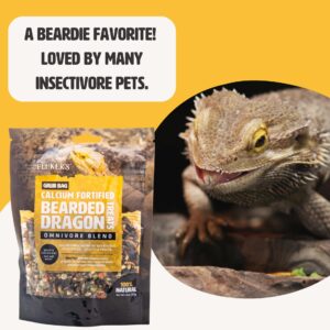 Fluker's Grub Bag Calcium Fortified Treats, All Natural Omnivore Blend Packed with Protein, Fruits, and Vegetables, for Bearded Dragons and Reptiles, 4 oz