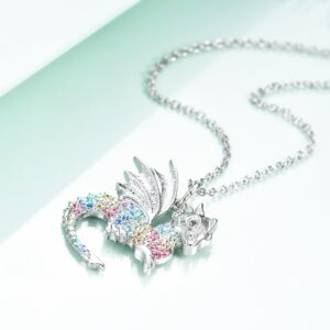 luomart Dragon Necklace Gifts for Girls,Women Dragon Necklaces Pendant Jewelry (Dragon Gifts)