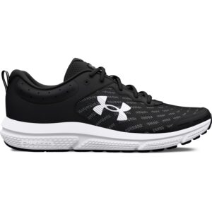 Under Armour Men's Charged Assert 10, (001) Black/Black/White, 12, US