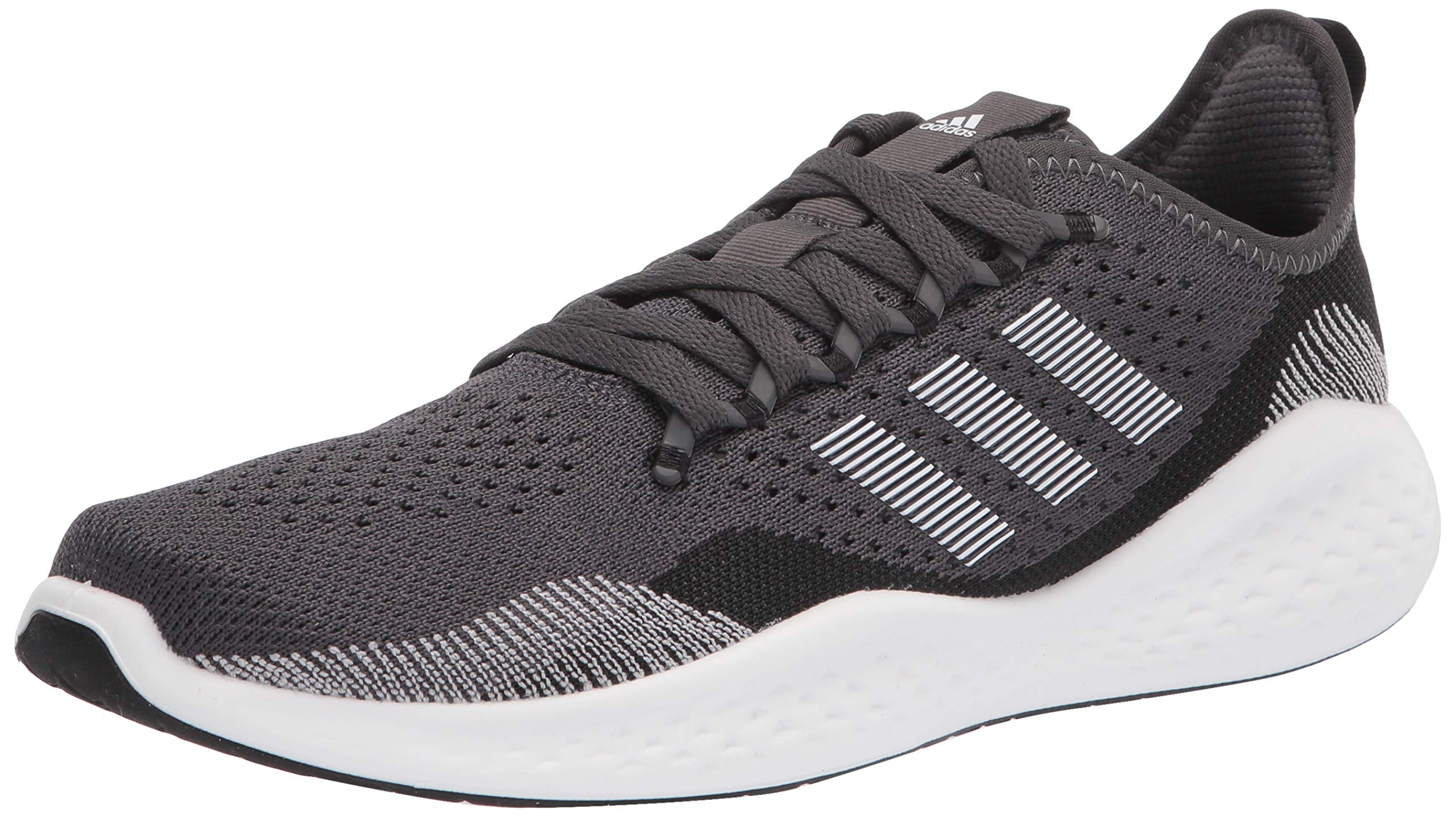 adidas Men's Fluidflow 2.0 Running Shoe, Core Black/FTWR White/Grey Six, 13