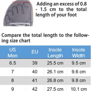 Joomra Men's Zero Drop Barefoot Trail Running Sneakers Minimalist Tennis Shoes Flat Wide Marathon Cross Trainer Size 12.5 Trekking Male Workout Sneakers Walking Zapatos para Hombres Black/Gum 46