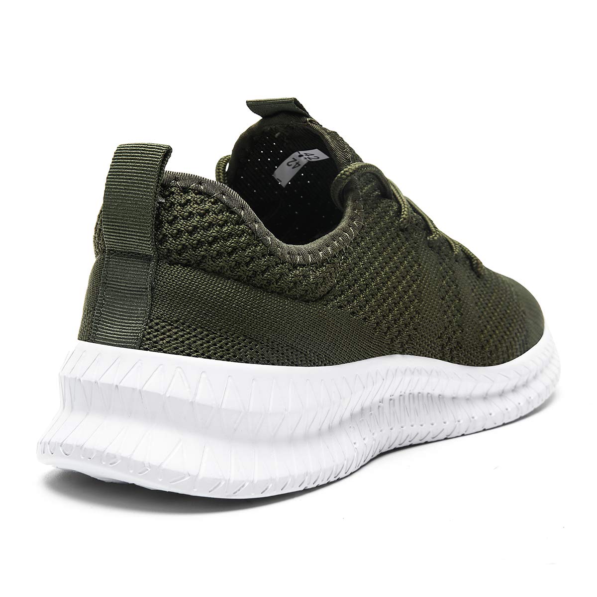 FUJEAK Men Running Shoes Men Casual Breathable Walking Shoes Sport Athletic Sneakers Gym Tennis Slip On Comfortable Lightweight Shoes A Green