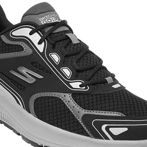 Skechers mens Gorun Consistent - Athletic Workout Running Walking Shoe With Air Cooled Foam Sneaker, Black/Grey, 12 X-Wide US