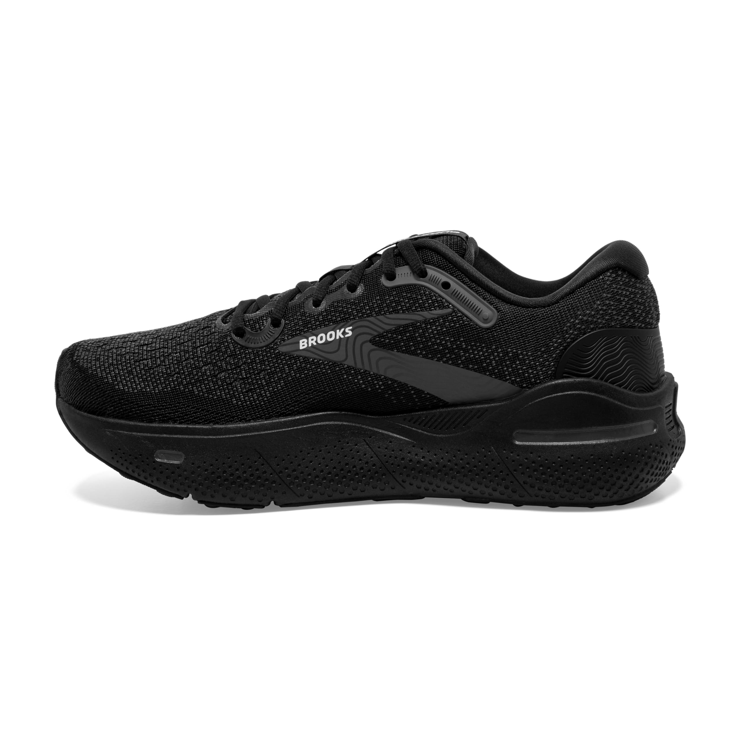 Brooks Men’s Ghost Max Cushion Neutral Running & Walking Shoe - Black/Black/Ebony - 12 X-Wide