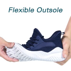 Akk Mens Walking Tennis Shoes - Comfy Running Shoes for Men Sneakers Workout Casual Athletic Indoor Outdoor Blue Size 14