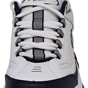 Skechers Men's Energy Afterburn Lace-Up Sneaker, White/Navy, 11