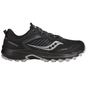 Saucony Men's Excursion TR15 Trail Running Shoe, BLACK/SHADOW, 8.5