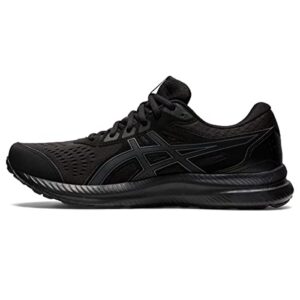 asics men's gel-contend 8 running shoes, 13, black/carrier grey