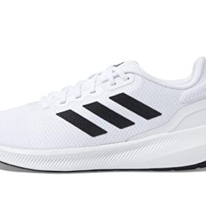 adidas Men's Run Falcon 3.0 Shoe, White/Black/White, 8