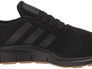 adidas Men's Swift Running Shoe, Black/Black/Gum(2018), 10