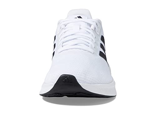 adidas Men's Run Falcon 3.0 Shoe, White/Black/White, 8