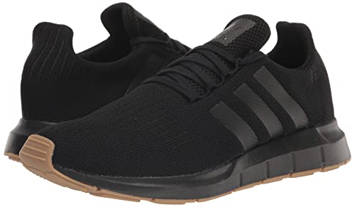 adidas Men's Swift Running Shoe, Black/Black/Gum(2018), 10