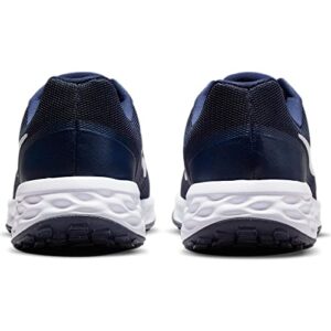 NIKE Men's Race Sneaker, Midnight Navy White Obsidian Ashen Slate, 9.5