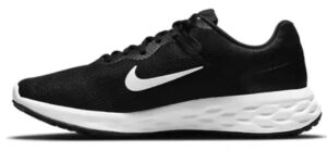 nike men's revolution 6 running shoes, black/iron grey/white, 11 x-wide