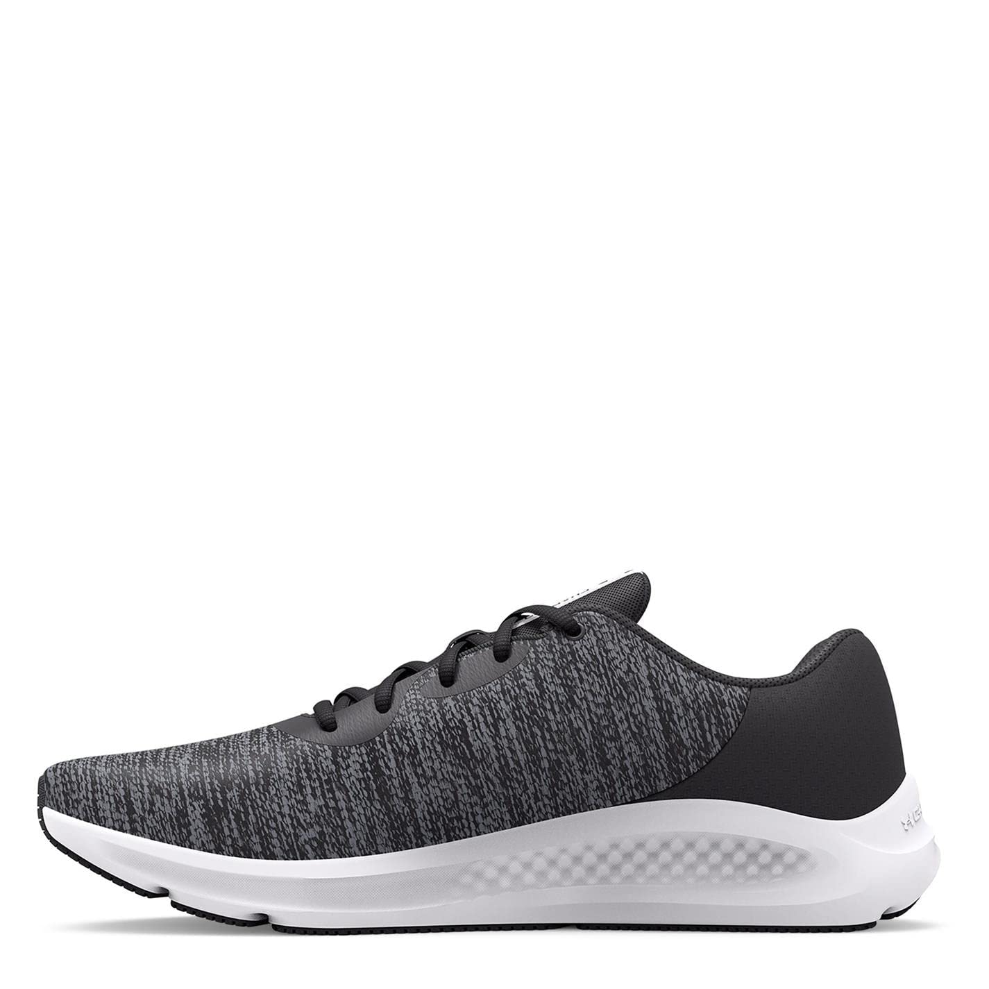 Under Armour Men's Charged Pursuit 3 Twist, Jet Gray/White, 9.5 US