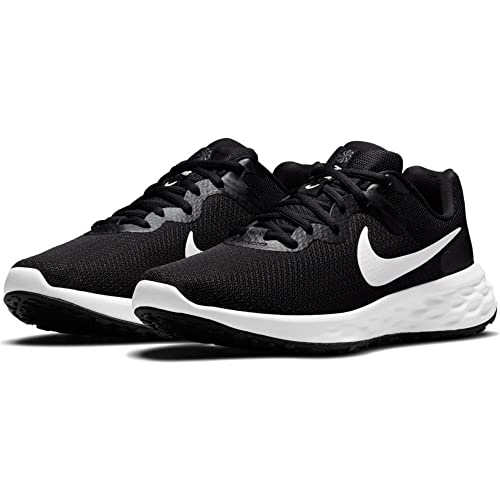 Nike Men's Sneaker Running Shoes, Black White Iron Grey, 9.5