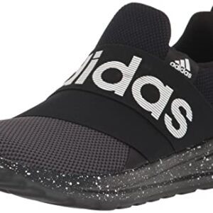 adidas Men's Lite Racer Adapt 6.0 Sneaker, Core Black/Core Black/White, 13