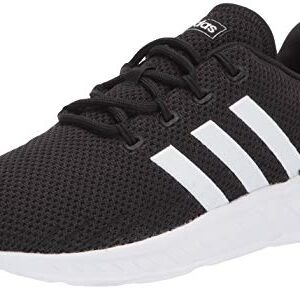 adidas Men's Questar Flow Nxt Running Shoe, Black/White/Black, 11