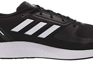 adidas Men's Runfalcon 2.0 Running Shoe, Black/White/Grey, 8.5