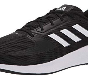adidas Men's Runfalcon 2.0 Running Shoe, Black/White/Grey, 8.5