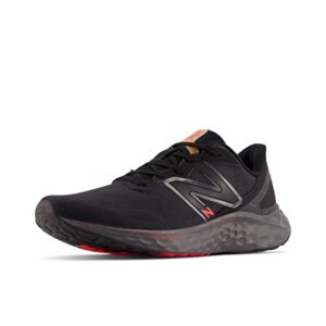 New Balance Men's Fresh Foam Arishi V4 Running Shoe, Black/Magnet/Electric Red, 10.5