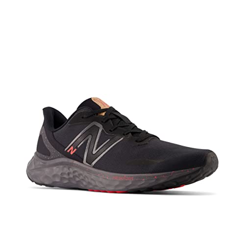 New Balance Men's Fresh Foam Arishi V4 Running Shoe, Black/Magnet/Electric Red, 10.5