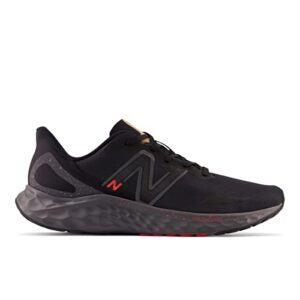 New Balance Men's Fresh Foam Arishi V4 Running Shoe, Black/Magnet/Electric Red, 10.5