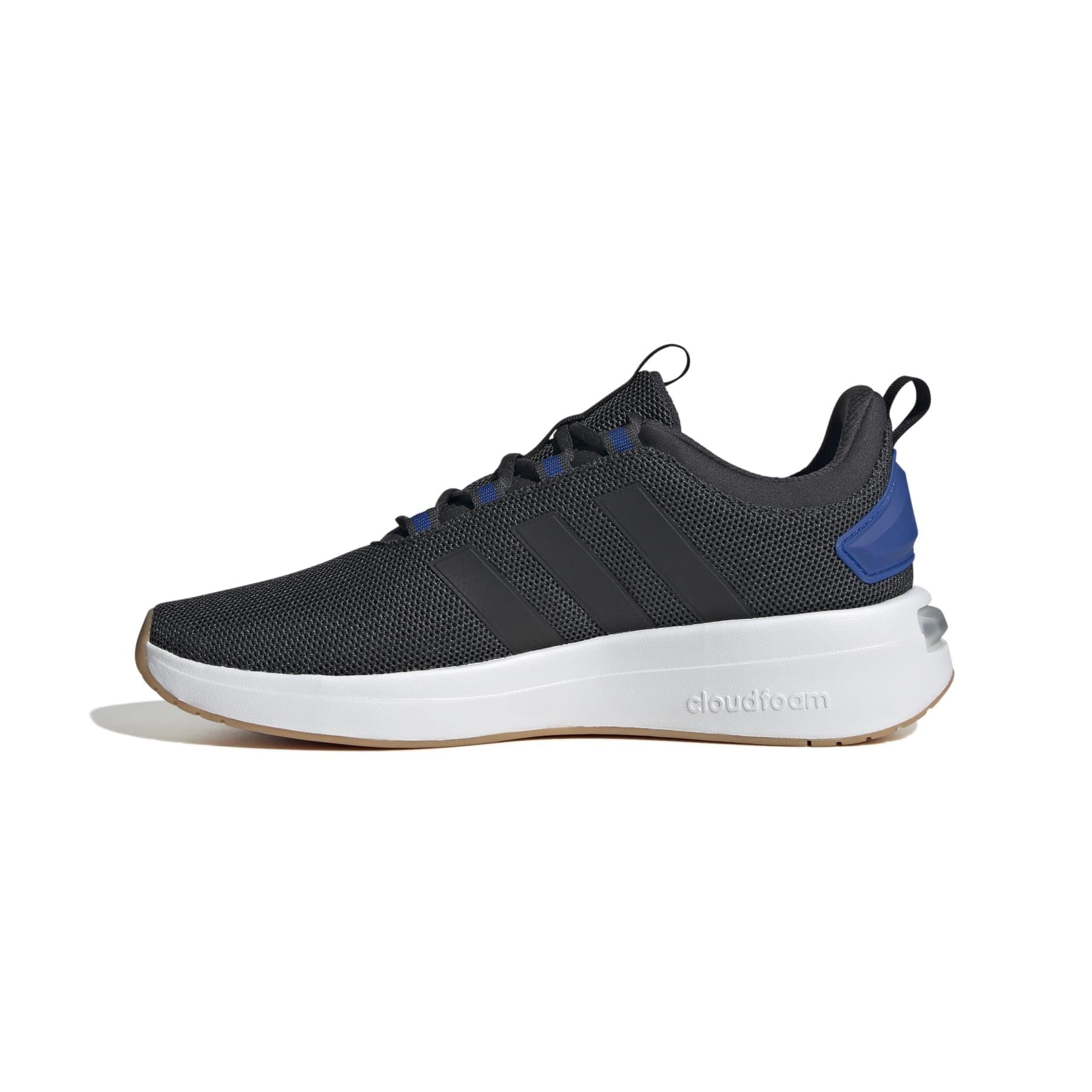 adidas Men's Racer TR23 Sneaker, Carbon/Black/Team Royal Blue, 8.5