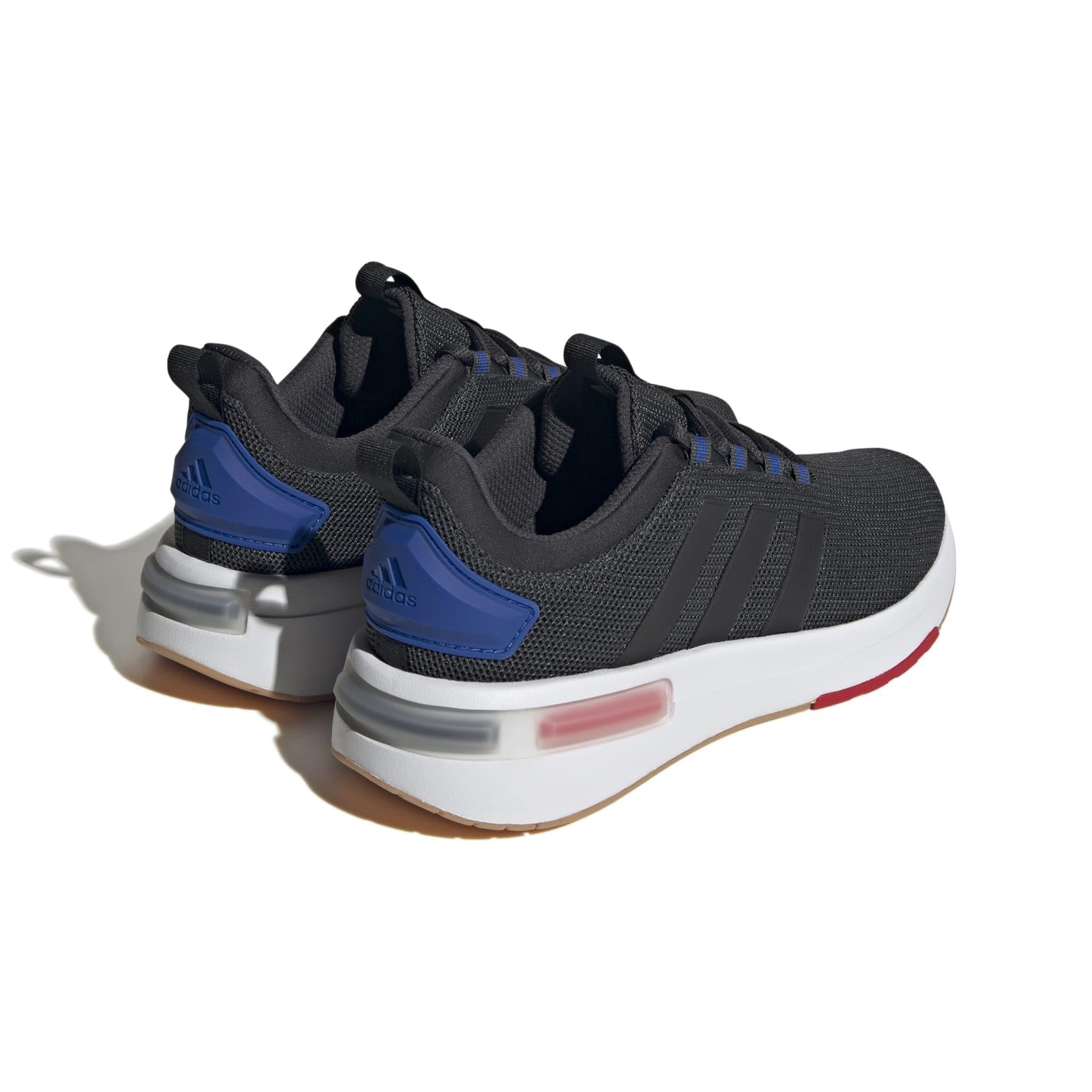 adidas Men's Racer TR23 Sneaker, Carbon/Black/Team Royal Blue, 8.5