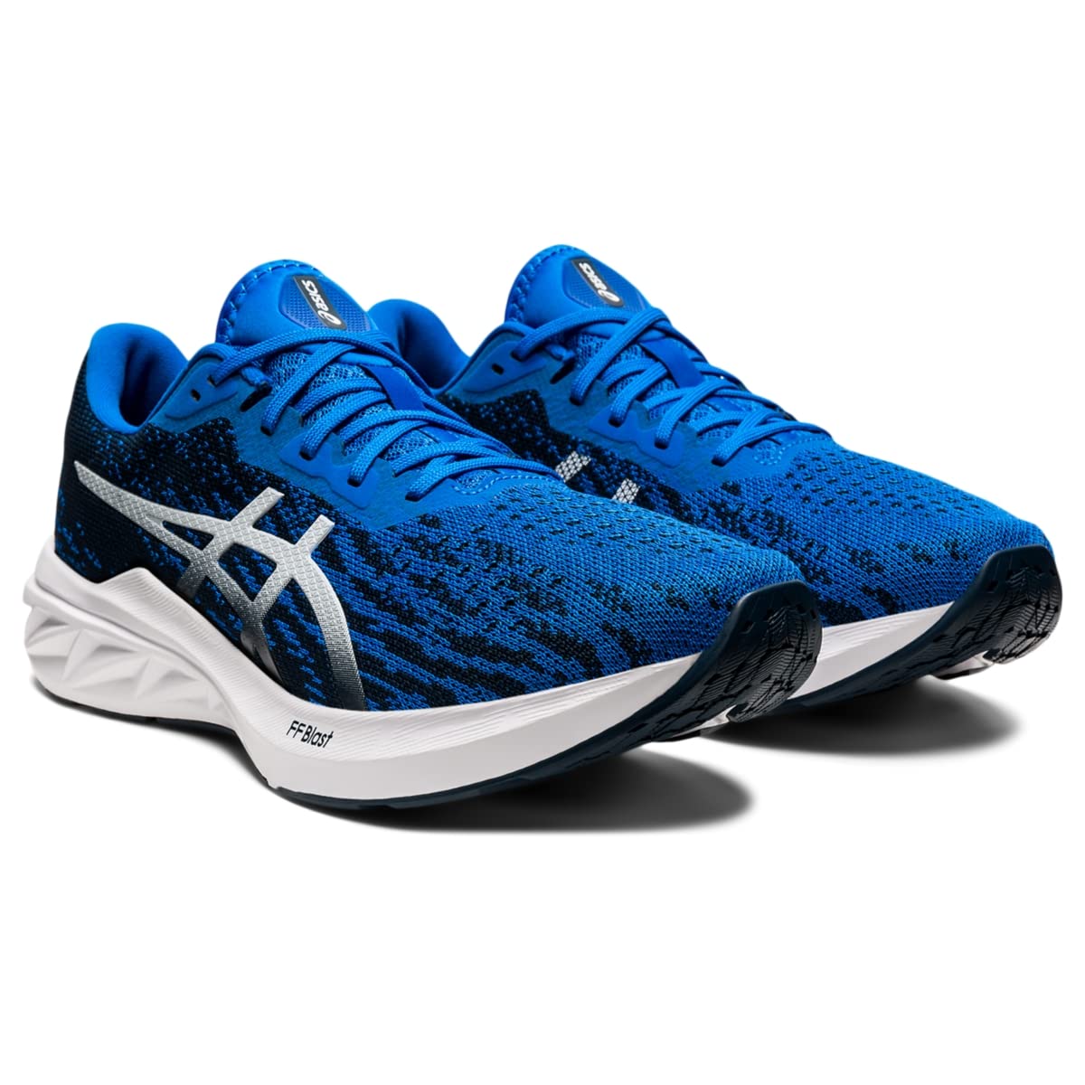 ASICS Men's DYNABLAST 2 Running Shoes, 12, ELECTRIC BLUE/WHITE