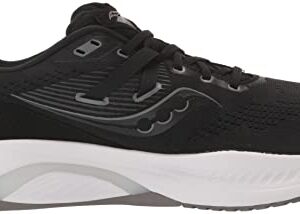 Saucony Men's Guide 16 Sneaker, Black/White, 11