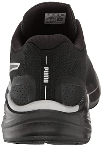 PUMA Men's Aviator Winter Running Shoe, Black Silver, 10