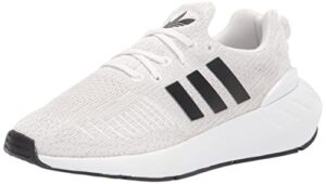 adidas men's swift run 22 sneaker, white/core black/grey, 12