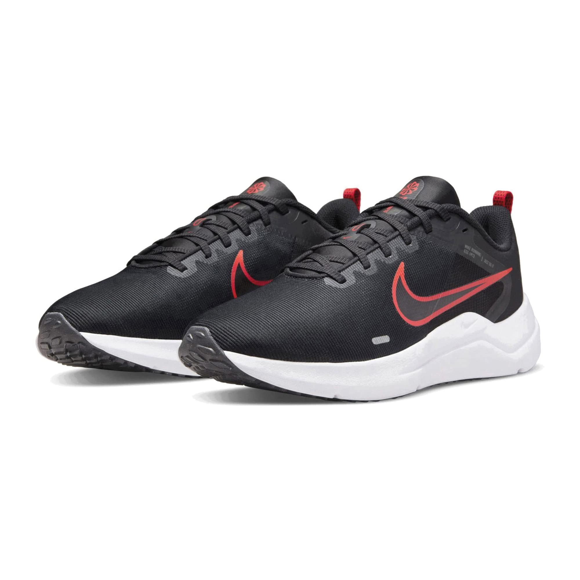 Nike Mens Downshifter 12 Running Trainers, Black/White-Dk Smoke Grey, 8.5 M US