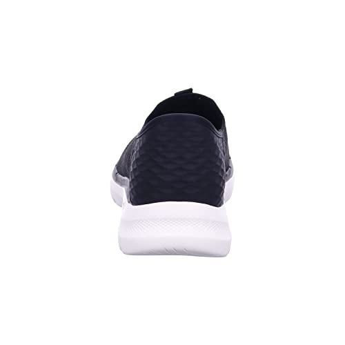 Skechers Men's Gowalk 6 Slip-Ins-Athletic Slip-On Walking Shoes | Casual Sneakers with Memory Foam, Black/White, 11 X-Wide